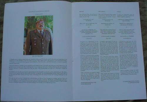 32 Battalion Right of Admission to Vryburg program for 3/4/1993 (SADF 32 Bn - Buffalo Battalion)