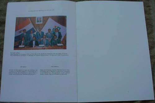 32 Battalion Right of Admission to Vryburg program for 3/4/1993 (SADF 32 Bn - Buffalo Battalion)