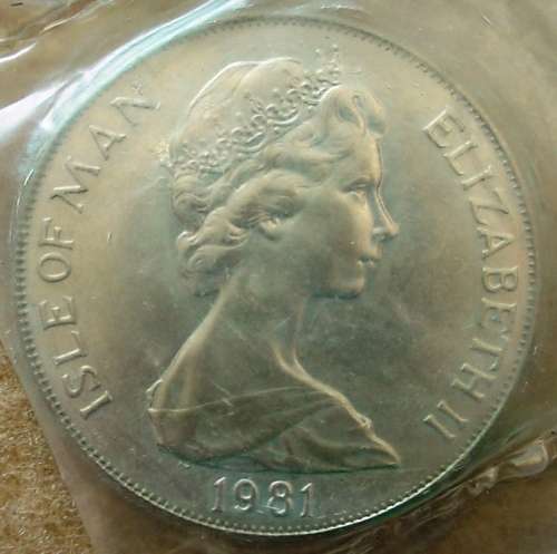 Isle of Man, 1981, Year of the Disabled 4 x One Crown Coin Set (Sealed coins)