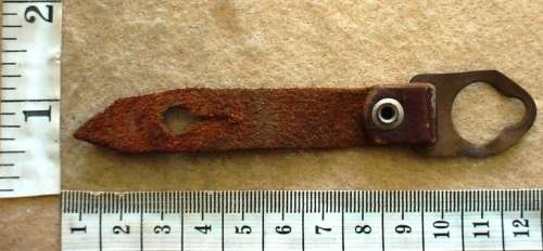 South African No 4 MK1 Bayonet leather securing tab