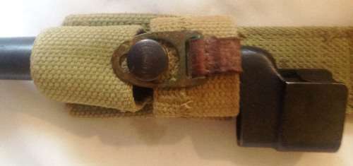 South African No 4 MK1 Bayonet leather securing tab