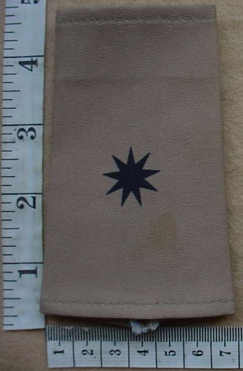 Transkei Army 2nd Lieutenant rank epaulette/slip on, printed, combat dress