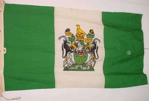 Rhodesian Flag, 173 x 97cm, made by William Smith Gourock Limited (Rhodesia Bush War period)