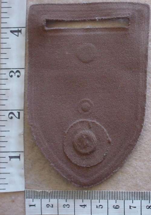 Orange Free State Command Provost Unit arm flash, tupperware, no pin, damaged (SADF Military Police)