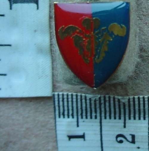 Southern Cape Command Workshop cravat badge, Technical Service Corps, pins intact