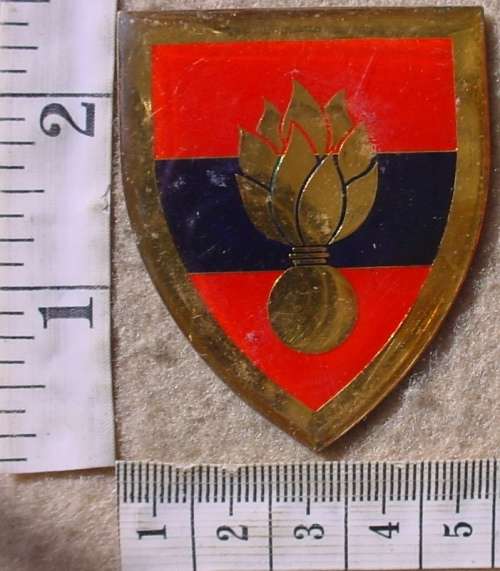 SA School of Engineers arm flash, no pins (South African Army Engineers Corps/SAEC)