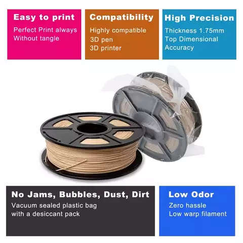 3D Wood Pla Filament