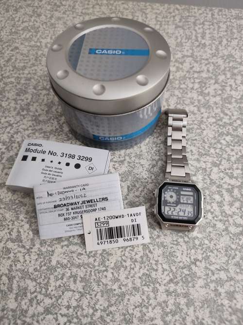Mens Casio AE-12WHD