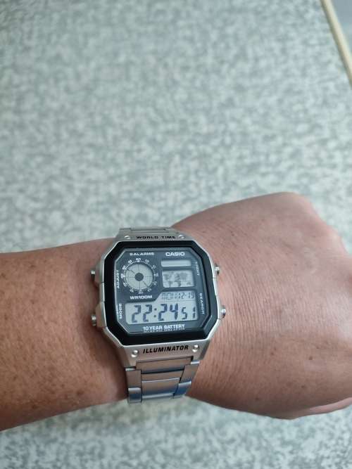 Mens Casio AE-12WHD