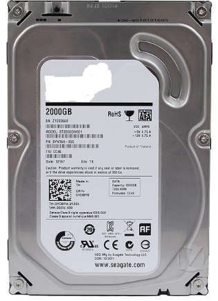 2TB Internal Hard Drive(For CCTV DVR and PC)