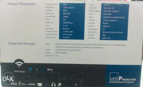 LED WIFI READY PROJECTOR HD 1080p