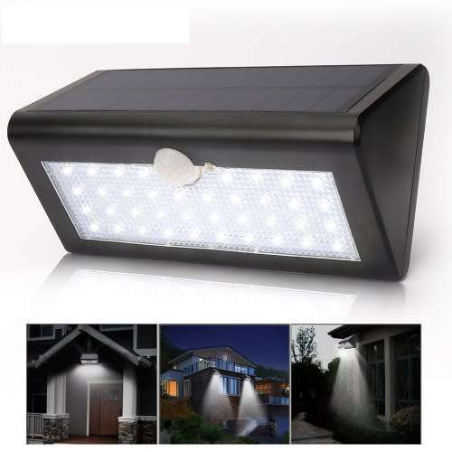 SOLAR POWERED WALL LIGHT 38 LED(WHOLESALE AND STOCK)