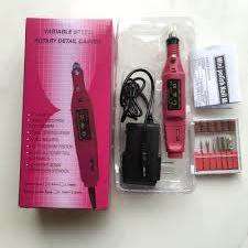 Mini Red Portable Nail Drill Machine/ Variable Speed Rotary Detail Carver