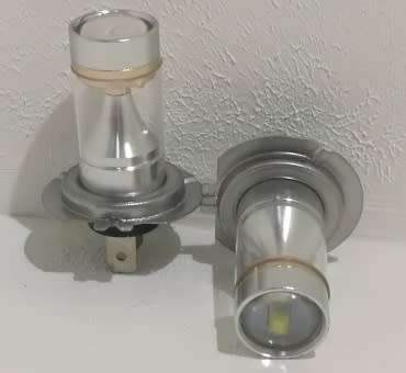 H7 6 LED Headlight Bulbs - H7 36W 6 LED Headlight Set