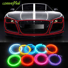 Car Styling 2M Car Interior Light Ambient Light Cold Light Line DIY Decorative Dash board