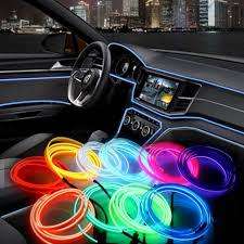 Car Styling 2M Car Interior Light Ambient Light Cold Light Line DIY Decorative Dash board