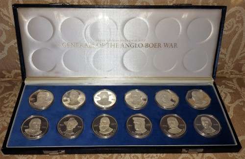 Generals of the Anglo Boer war 12 medallion set