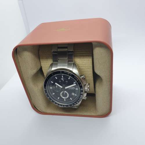 Fossil black and silver Gentlemans Watch | Stunning | R1 start | in NEW condition.
