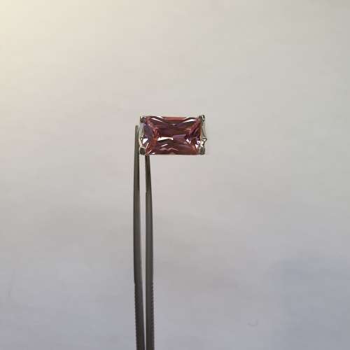 Magnificent Sterling Silver Ring with big Pink Center Stone | Size O