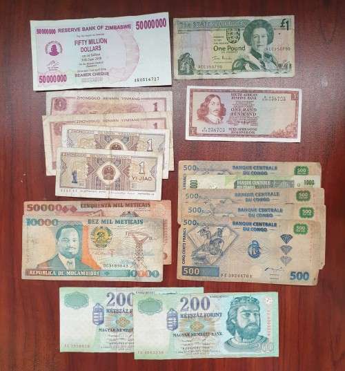 A Big Lot of Old Collectable Notes - From Around The World - Bid To Take All