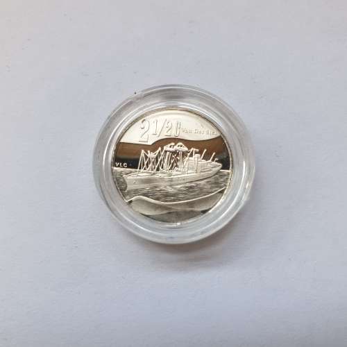 2011 Two and a Half cent Tickey - Flypress Van Der Stel - Silver - TWO AVAILABLE