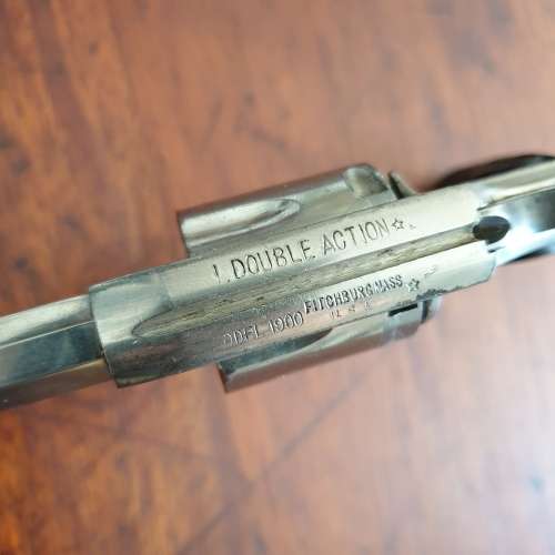 Deactivated Double Action Model 1900 Fitchburg Mass USA Revolver with Deactivation Certificate