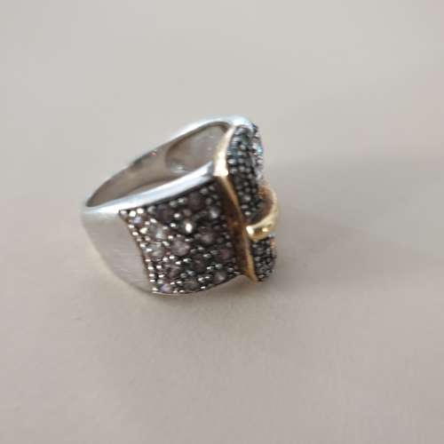 Unique 925 Sterling Silver Belt Buckle Ring