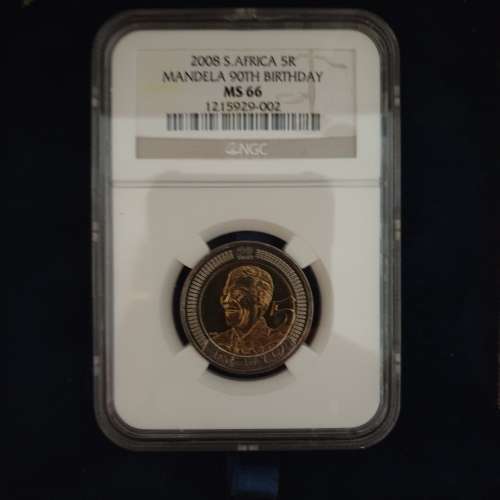 NGC MS65 and MS66 and MS67 Set Ralihlahla Nelson Mandela | 2008 R5 | Mandela 90th Birthday