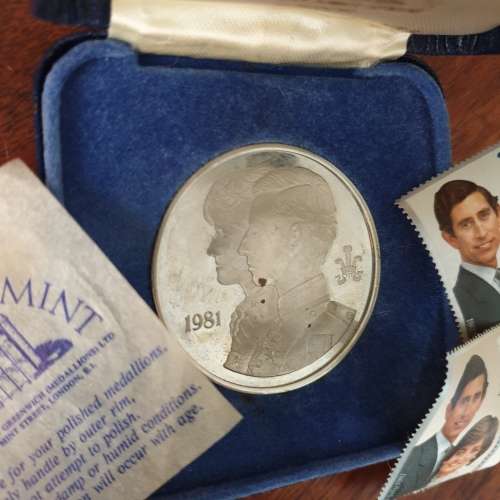 1981 Charles and Diana Royal Wedding Solid Nickel Silver Coin - Tower Mint Medallion