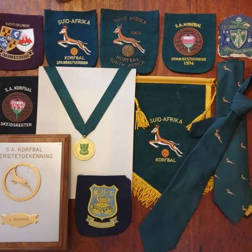 Lot of Springbok SA Korfball Medals and Awards