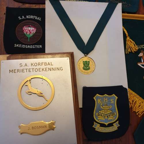 Lot of Springbok SA Korfball Medals and Awards