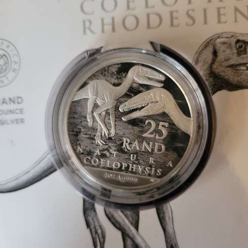 25 Rand One Ounce Fine Silver Coin | Natura 2020 - Archosauria, Rise of the Dinosaurs | Uncirculated