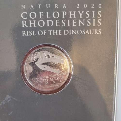 25 Rand One Ounce Fine Silver Coin | Natura 2020 - Archosauria, Rise of the Dinosaurs | Uncirculated