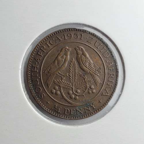 WOW!! 1931 Zuid Afrika Farthing 1/4 Penny in stunning condition.