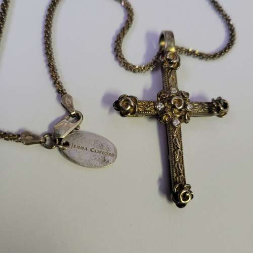 Stunning Silver Jenna Clifford cross and chain.