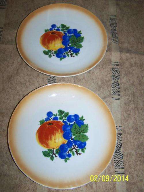 2 X VINTAGE ALTWASSER SILESIA PORCELAIN PLATES