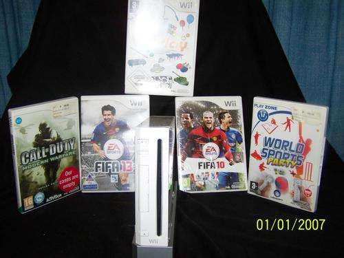 Perfect condition Nintendo WII with 2 x remotes and extra games worth R1000-00