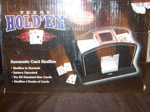 TEXAS HOLD EM CARD SHUFFLING MACHINE PERFECT WORKING CONDITION