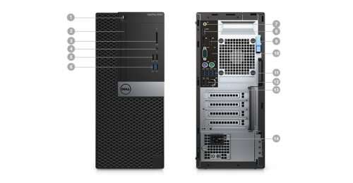 Dell OptiPlex 5050 Tower (Intel Core 7th Generation i5-7500, 16GB DDR4, 250GB SSD + 1TB HDD)