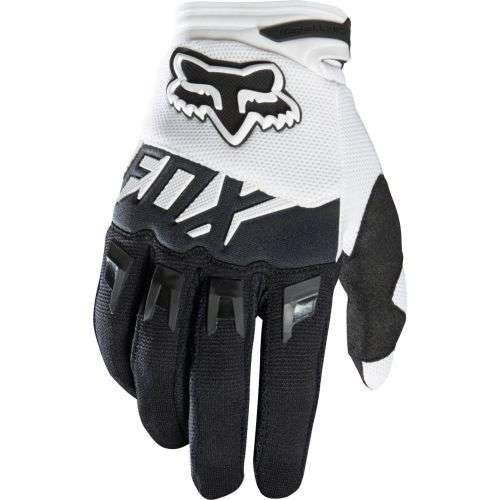 Fox Dirtpaw Race Gloves Black/White ( L )