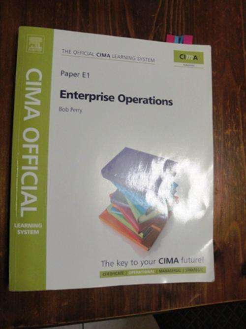 CIMA E1 Enterprise Operations Official Learning System