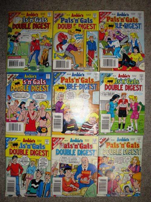 Archie Double Digest Magazines x9
