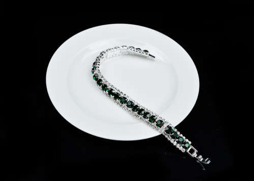 Single Row Crystal Bracelet