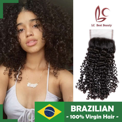 Kinky Curl Brazilian Hair Closure