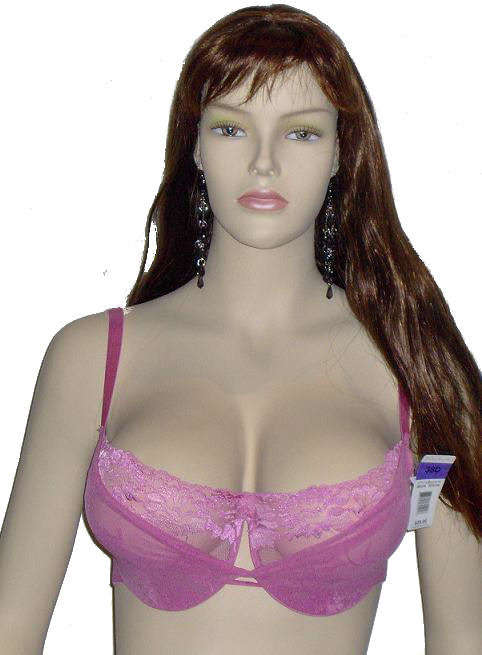40C  DELTA BURKE SEXY PINK BRA LINGERIE