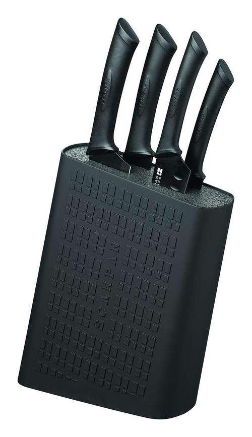Scanpan Spectrum Knife Block Set with Knives - Black