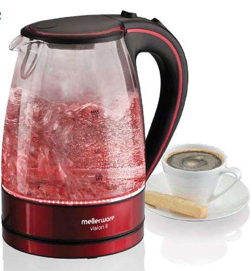 Mellerware - Vision ll Glass Kettle - Red