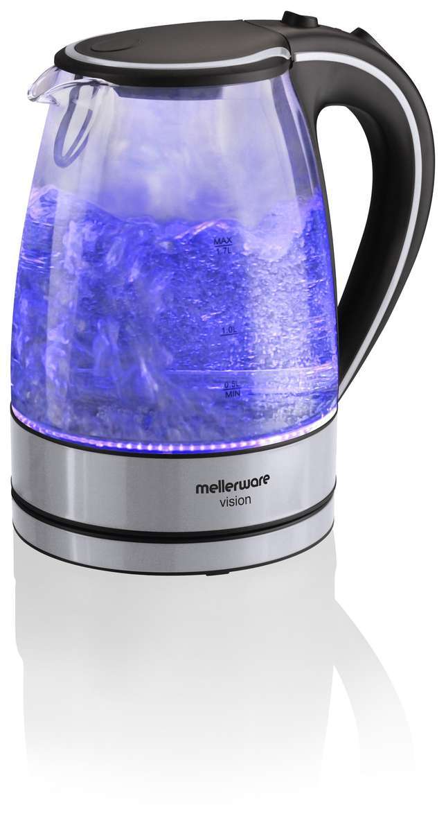 Mellerware Vision II Glass Kettle - Blue
