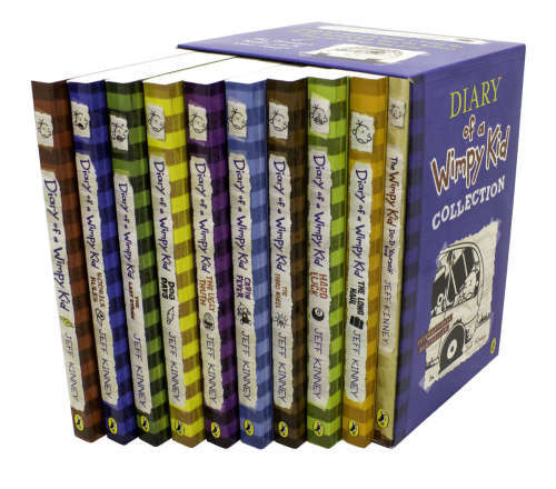 Diary of a Wimpy Kid 10 Book Set Collection