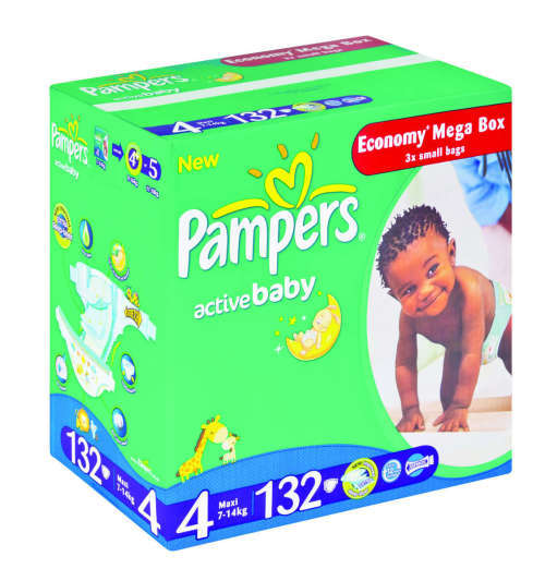 Pampers Active Baby Nappies | Size 4 | Mega Pack